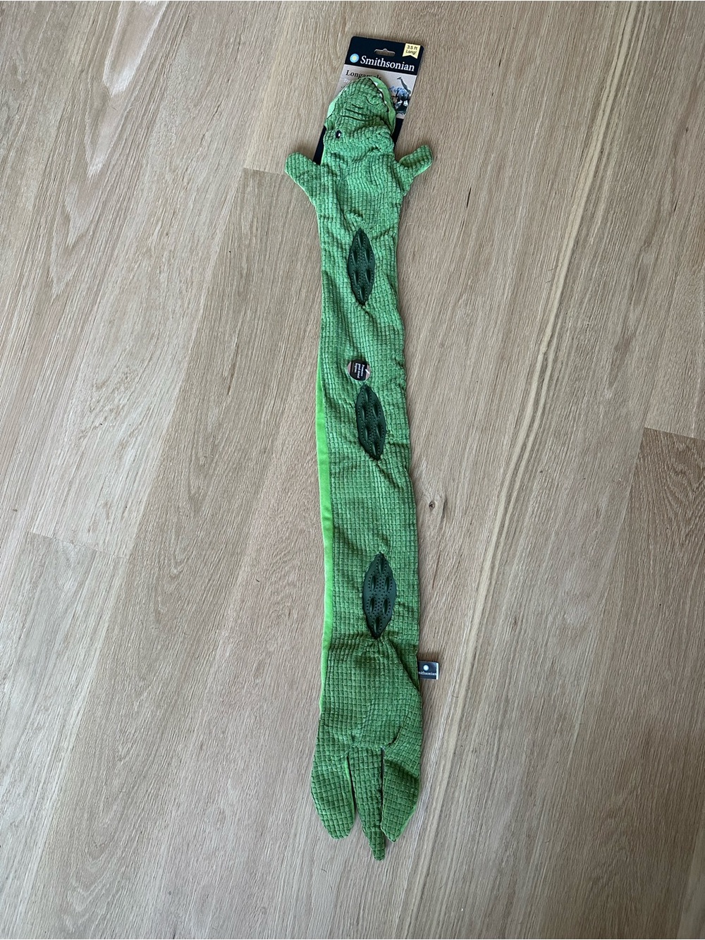 Green Plush alligator reptile Smithsonian Toy